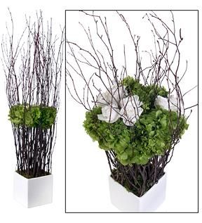 Birch Floral Topiary - 34"